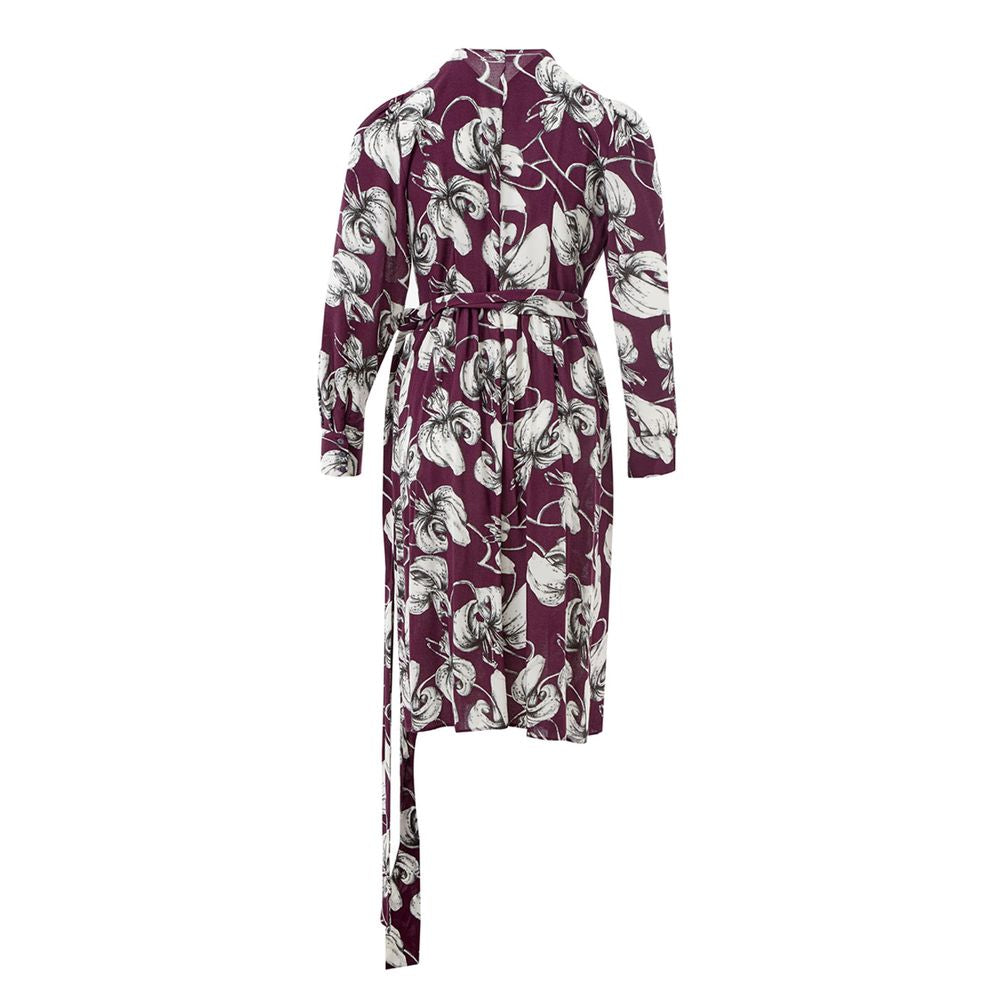 Lardini Elegant Purple Viscose Dress by Lardini