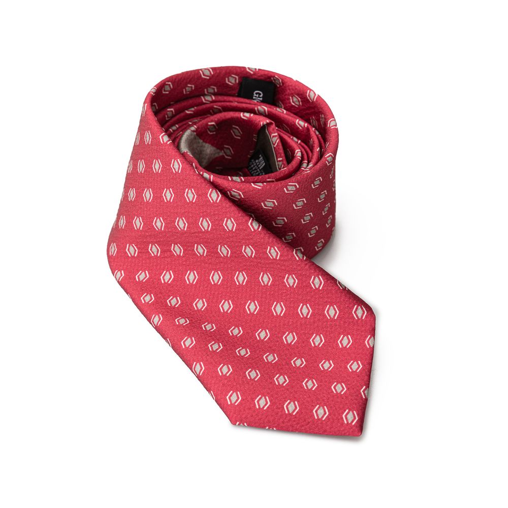 Giorgio Armani Red Silk Ties & Bowty by Giorgio Armani