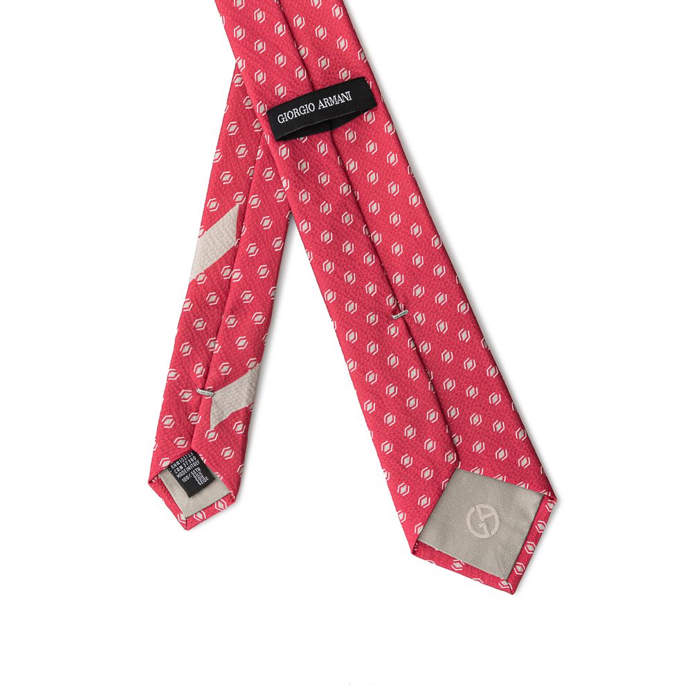 Giorgio Armani Red Silk Ties & Bowty by Giorgio Armani