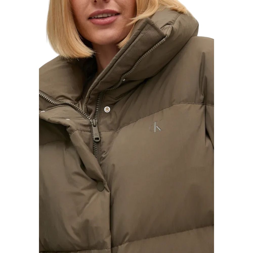 Calvin Klein Jeans Gray Polyester Jackets &amp; Coat