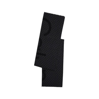 Calvin Klein Black Marabou Scarf by Calvin Klein