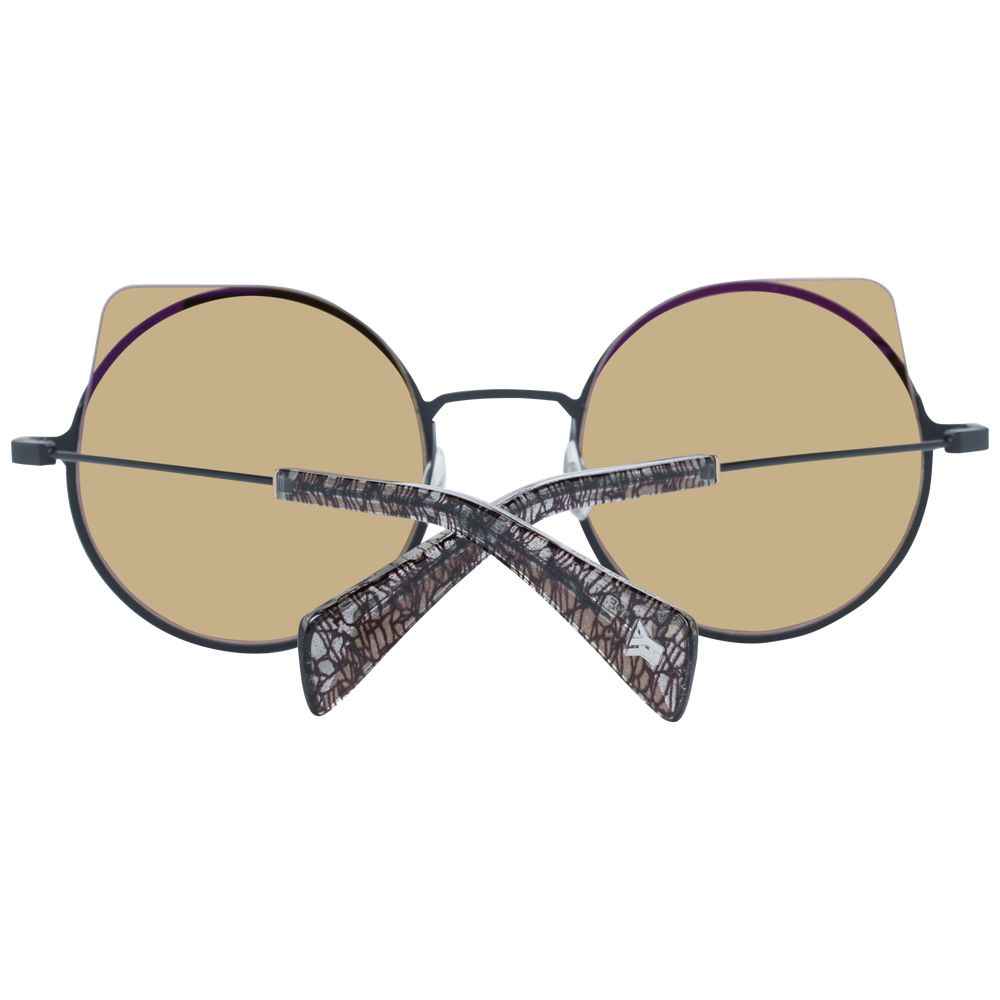 Yohji Yamamoto Zonnebril Metaal En Plastic Gunmetal 52