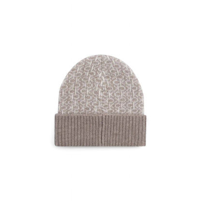 Casquette de baseball en cuir d'alpaga beige Calvin Klein