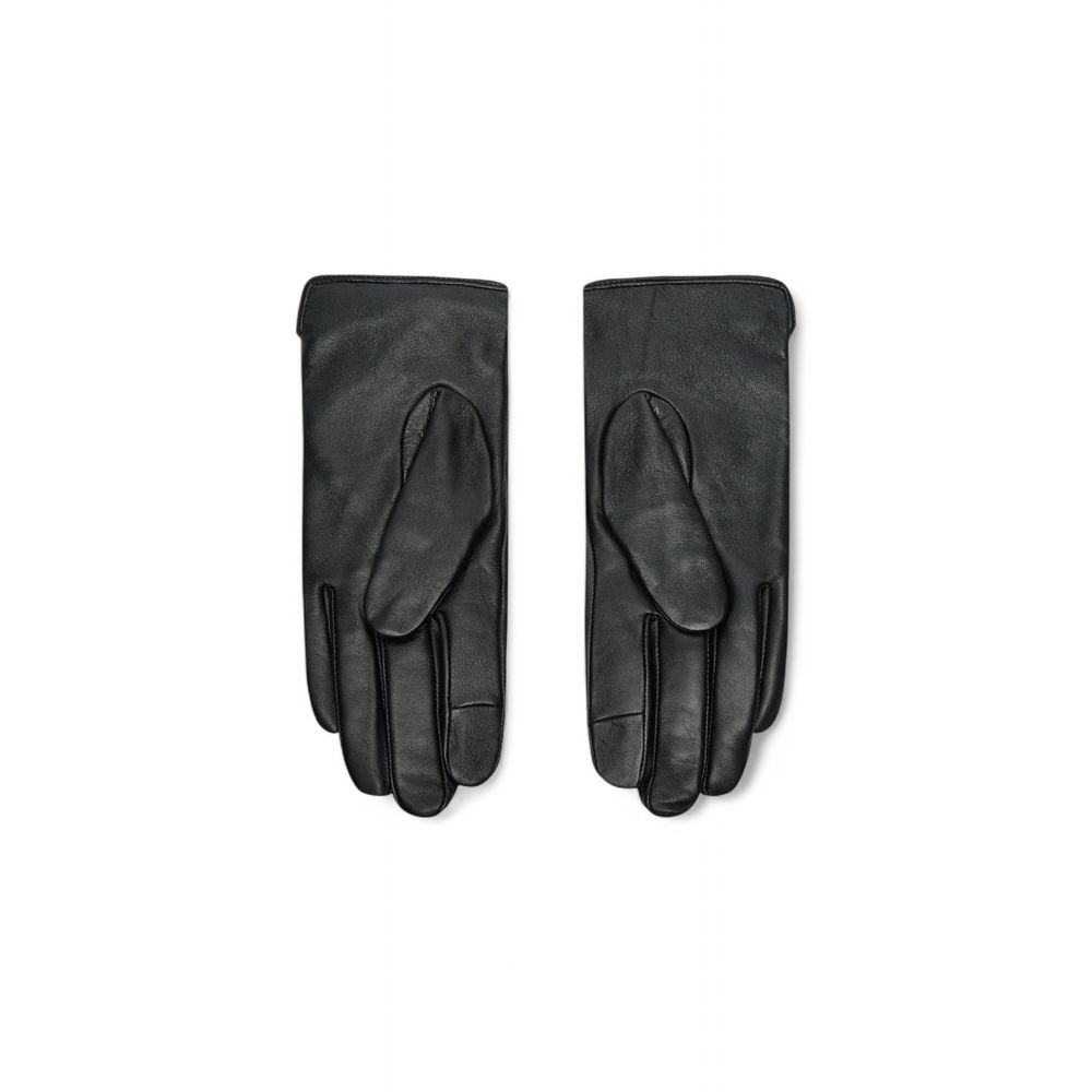 Gants en cuir noir Calvin Klein