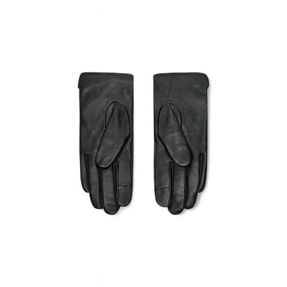 Gants en cuir noir Calvin Klein
