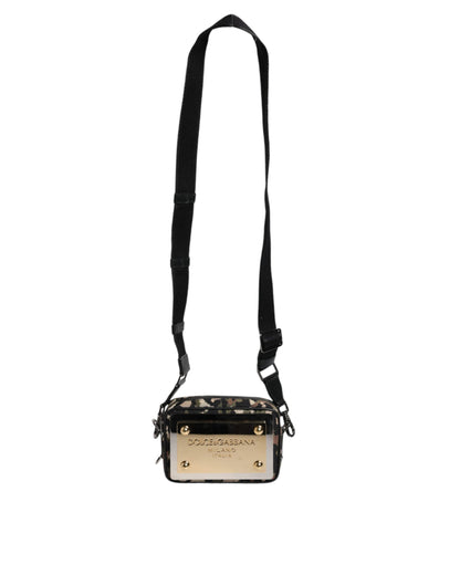 Dolce &amp; Gabbana Multicolor Leopard Jacquard DG Logo Crossbody Bag