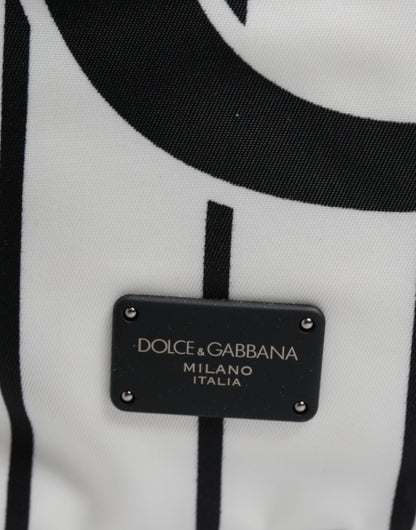 Sac à dos Dolce &amp; Gabbana pour homme, imprimé Vulcano Royal King, noir et blanc
