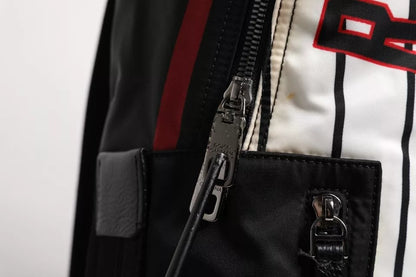 Sac à dos Dolce &amp; Gabbana pour homme, imprimé Vulcano Royal King, noir et blanc
