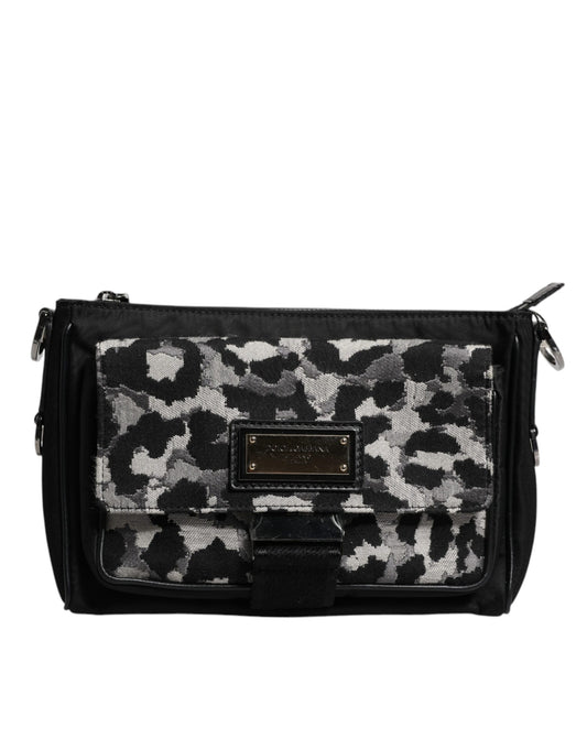 Sac bandoulière Dolce &amp; Gabbana en jacquard léopard multicolore
