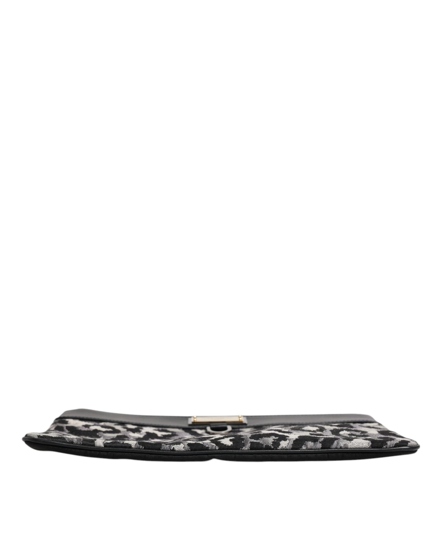 Sac pochette pour homme Dolce &amp; Gabbana à logo jacquard léopard multicolore