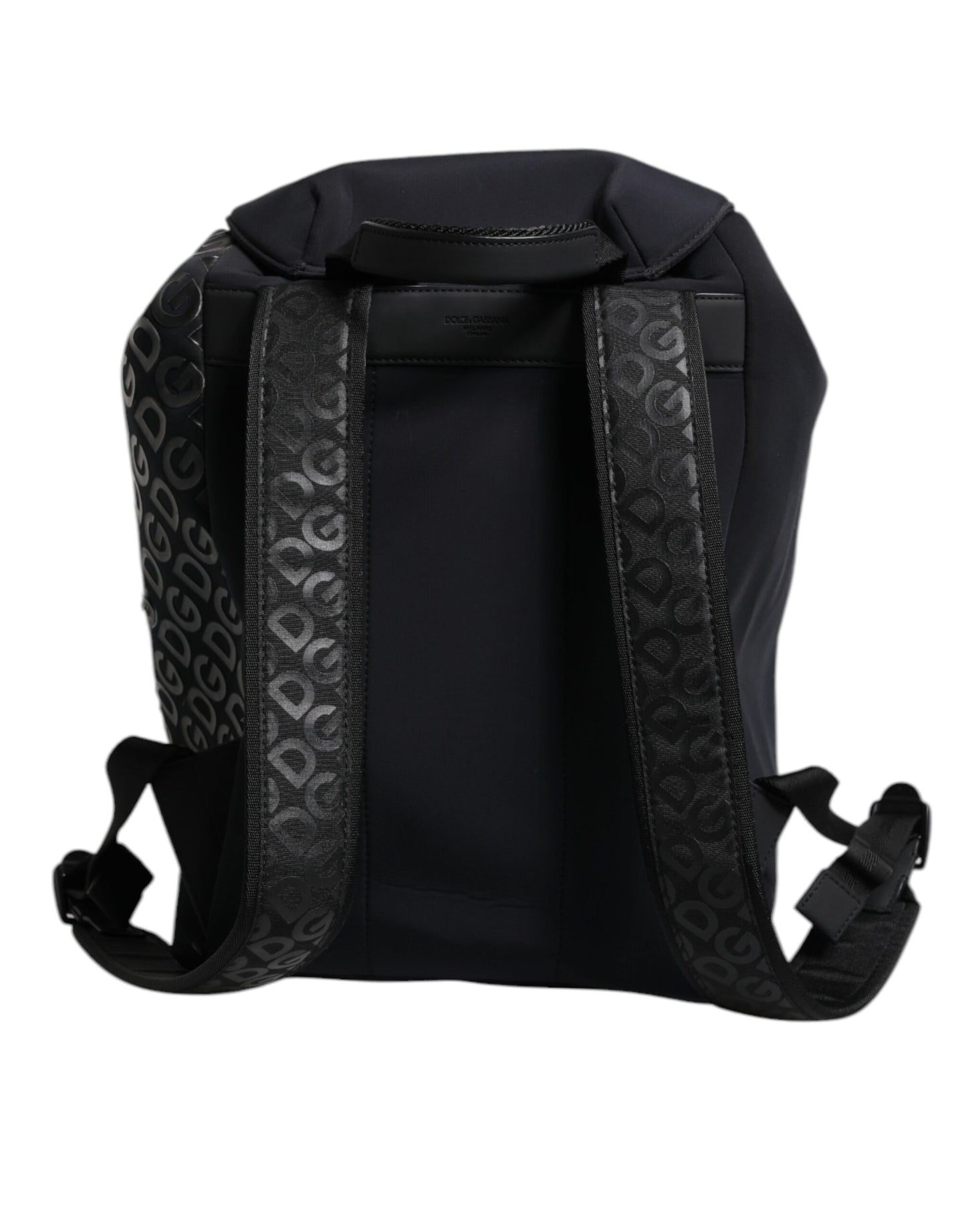 Sac à dos d'école Dolce &amp; Gabbana en néoprène noir et nylon avec logo DG