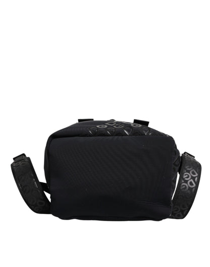 Sac à dos d'école Dolce &amp; Gabbana en néoprène noir et nylon avec logo DG