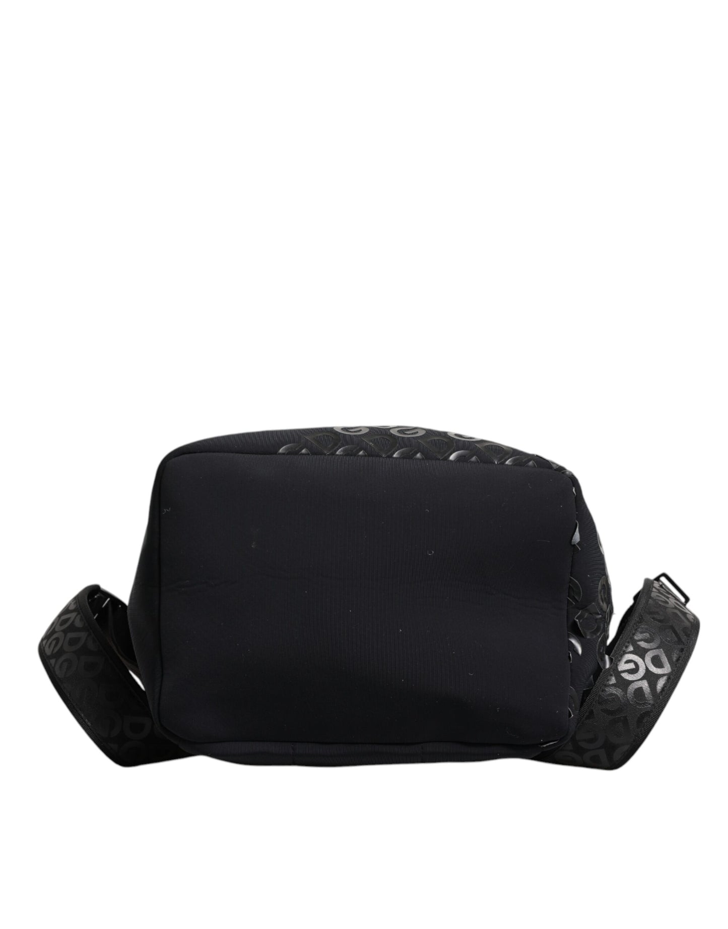 Sac à dos d'école Dolce &amp; Gabbana en néoprène noir et nylon avec logo DG