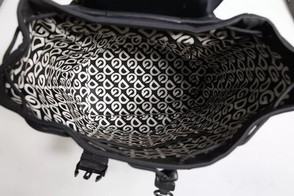 Sac à dos d'école Dolce &amp; Gabbana en néoprène noir et nylon avec logo DG