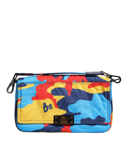 Dolce & Gabbana Multicolor Camouflage Nylon Crossbody Bag by Dolce & Gabbana