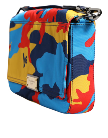 Dolce & Gabbana Multicolor Camouflage Nylon Crossbody Bag by Dolce & Gabbana