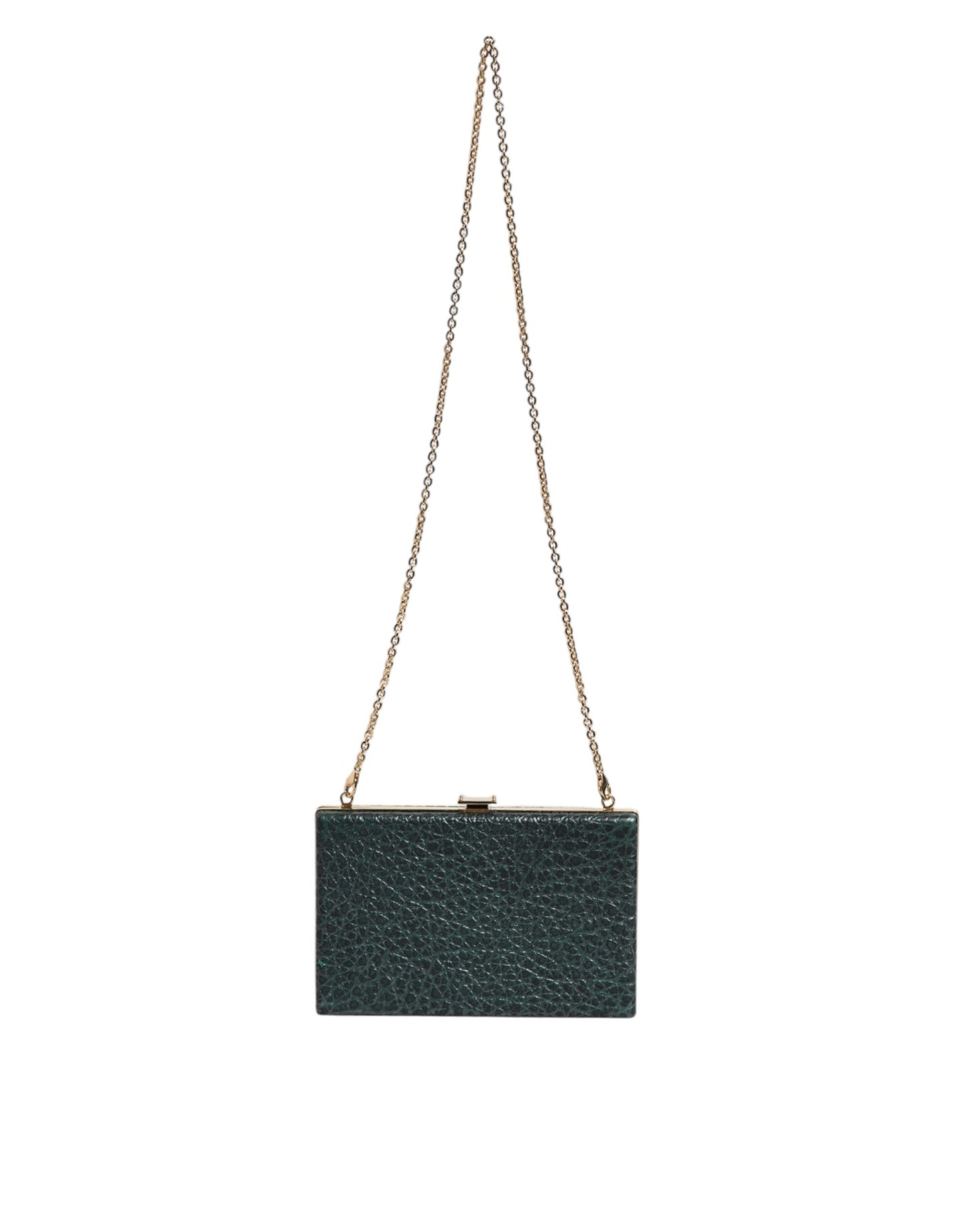 Sac à bandoulière de soirée en cuir noir Dolce &amp; Gabbana