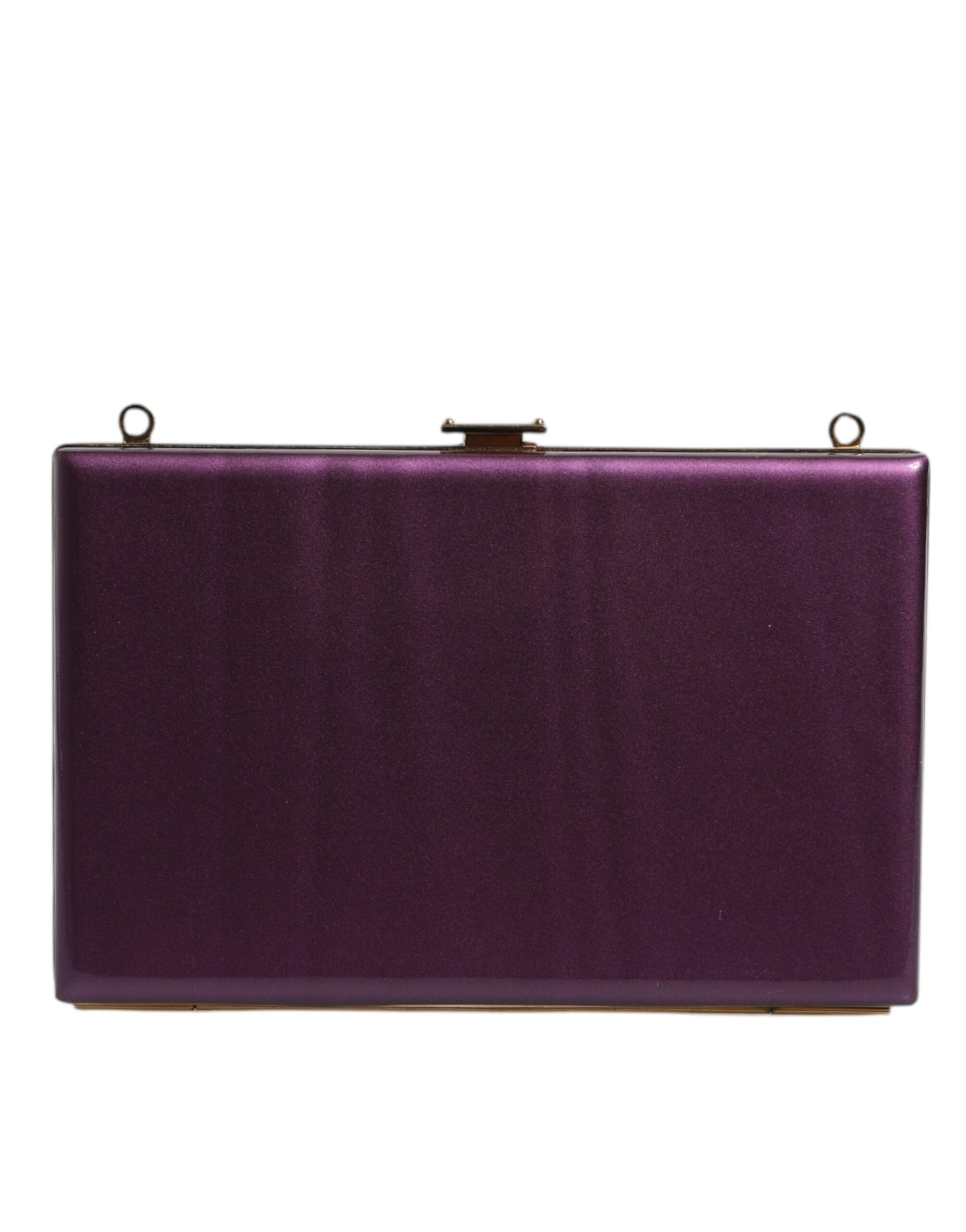 Sac à bandoulière de soirée en cuir violet Dolce &amp; Gabbana