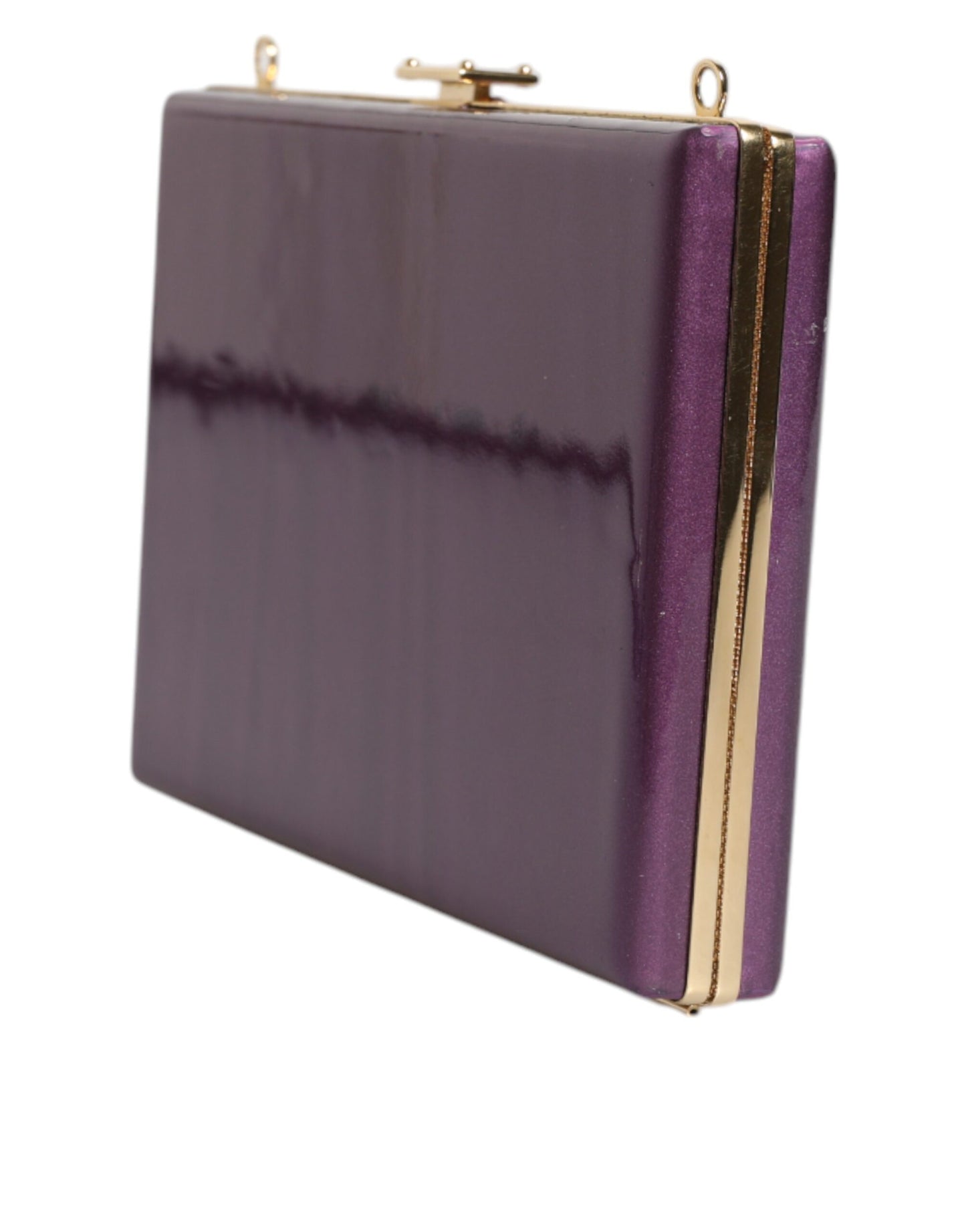 Sac à bandoulière de soirée en cuir violet Dolce &amp; Gabbana