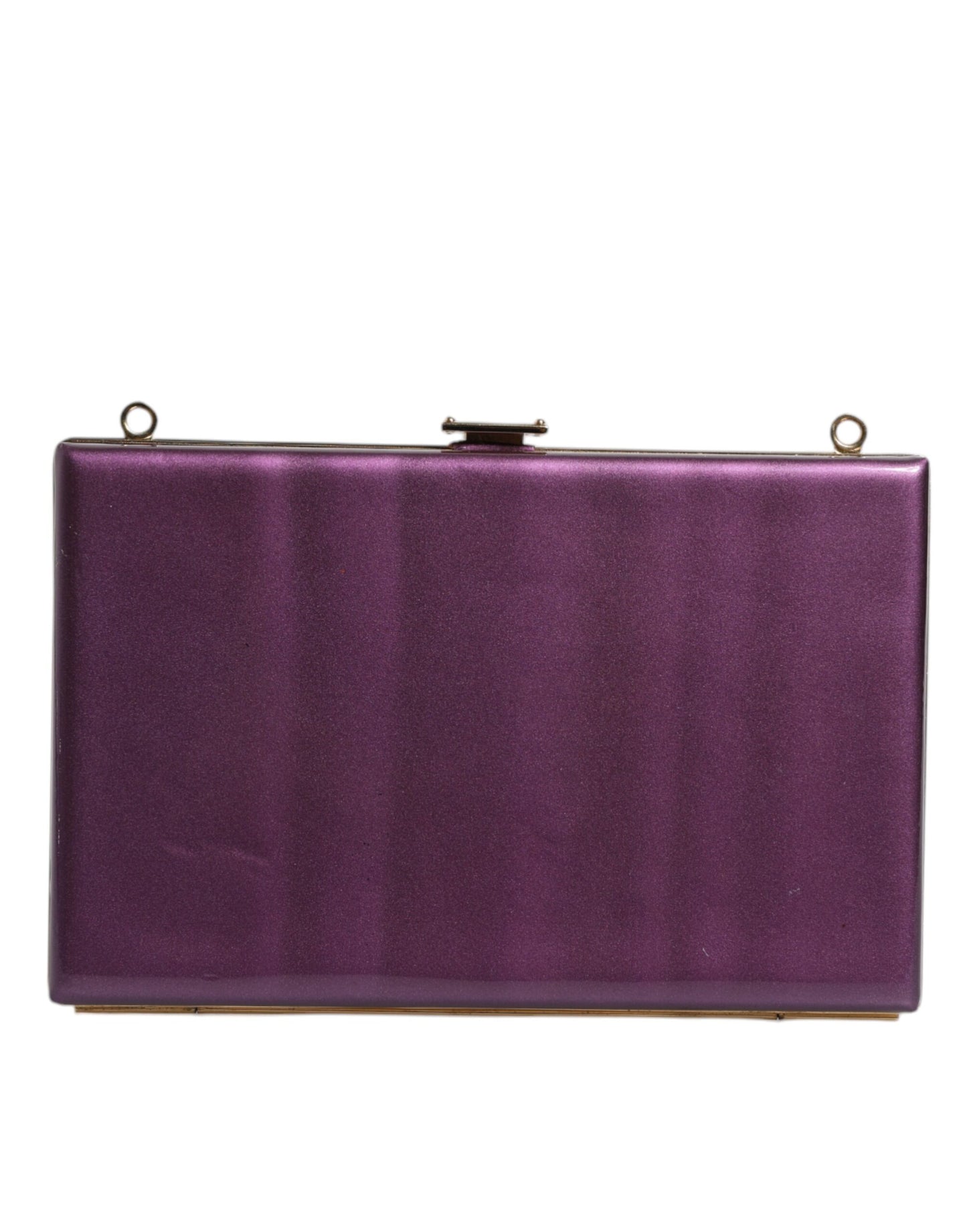 Sac à bandoulière de soirée en cuir violet Dolce &amp; Gabbana