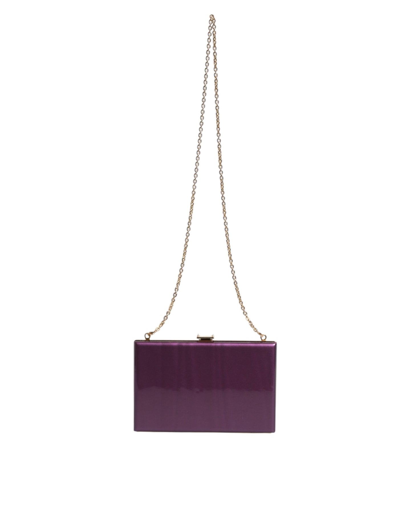 Sac à bandoulière de soirée en cuir violet Dolce &amp; Gabbana