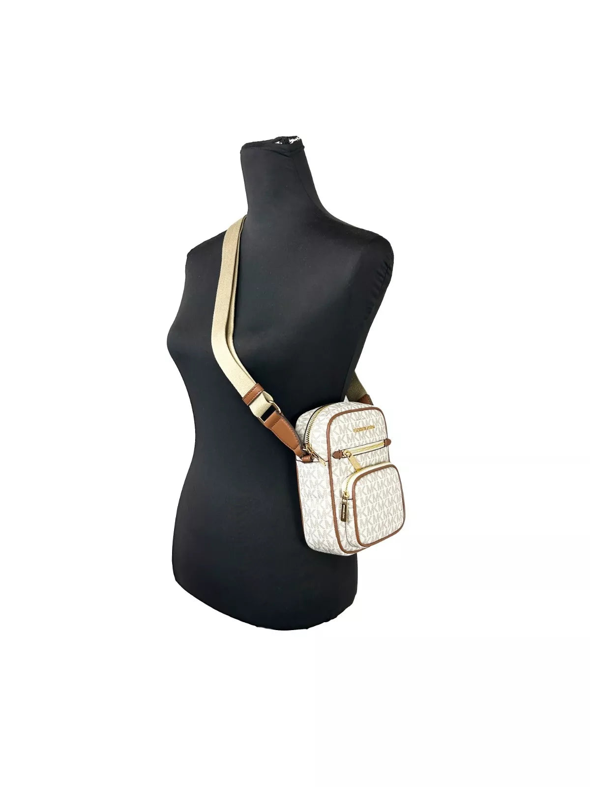 Sac bandoulière Michael Kors North South Medium Vanille