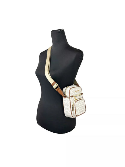 Sac bandoulière Michael Kors North South Medium Vanille