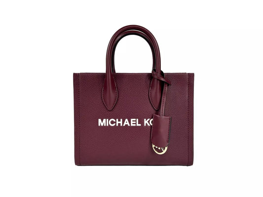 Petit sac fourre-tout zippé Mirella de Michael Kors, bordeaux