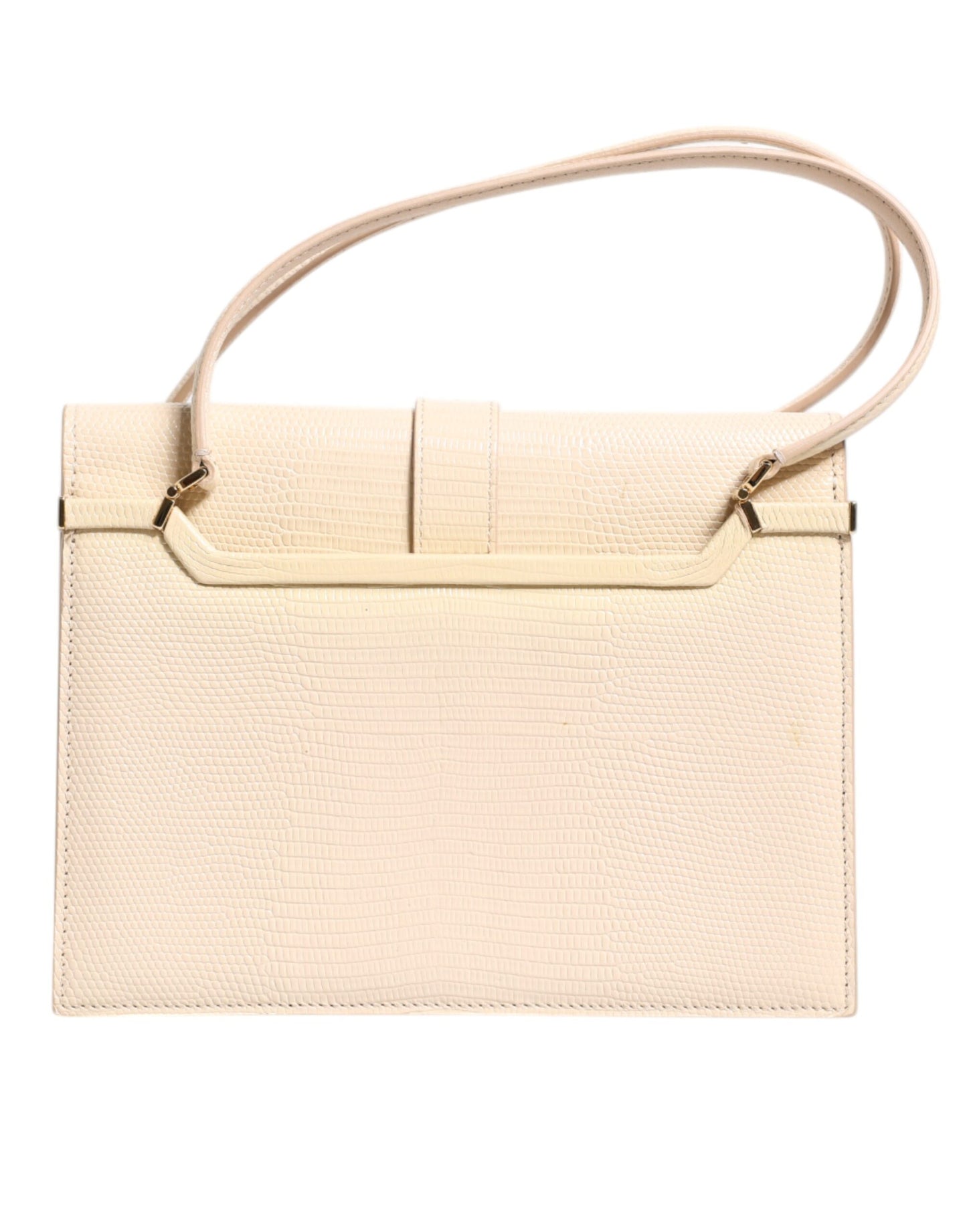 Dolce &amp; Gabbana Beige Leather Ingrid Top Handle Shoulder Bag