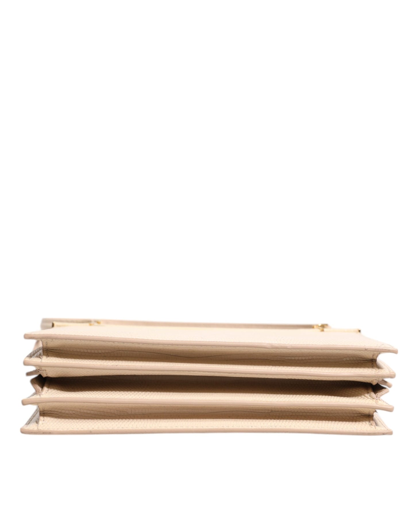 Dolce &amp; Gabbana Beige Leather Ingrid Top Handle Shoulder Bag
