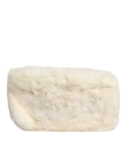 Sac à main en fourrure blanche Dolce &amp; Gabbana