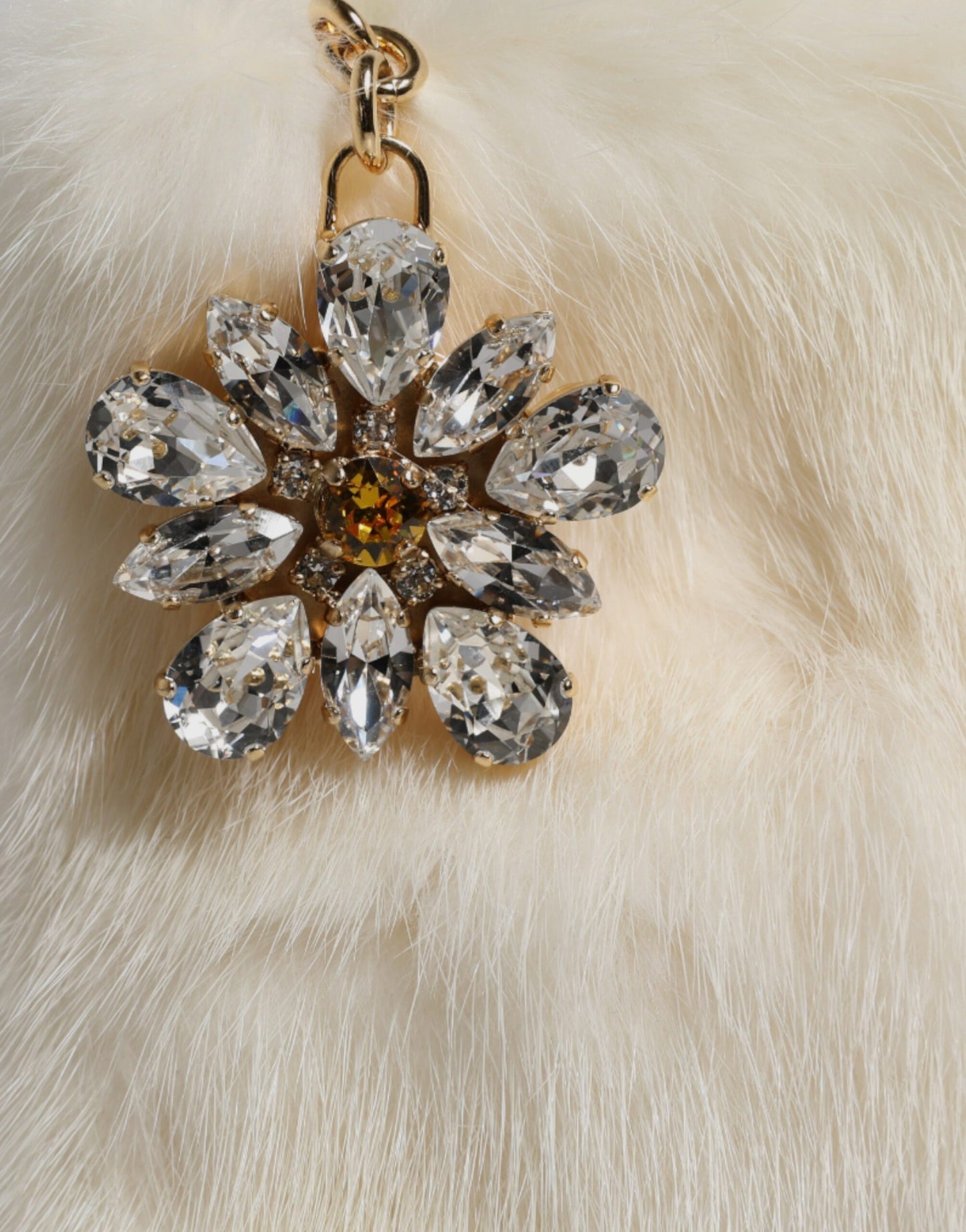 Sac à main en fourrure blanche Dolce &amp; Gabbana