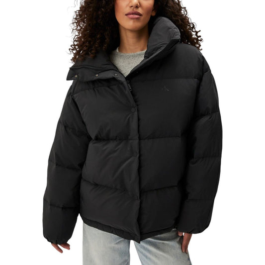 Calvin Klein Jeans Black Polyester Jackets &amp; Coat