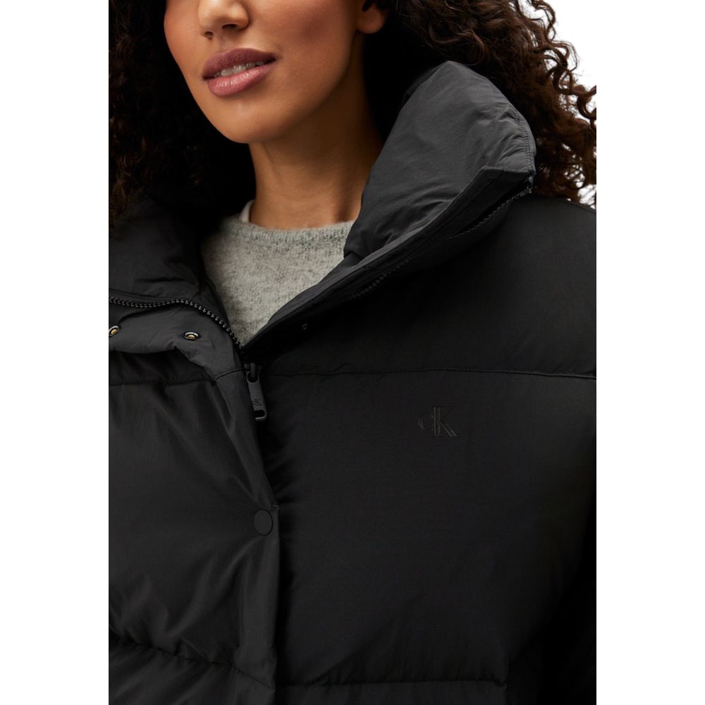 Calvin Klein Jeans Black Polyester Jackets &amp; Coat