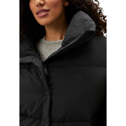 Calvin Klein Jeans Black Polyester Jackets &amp; Coat