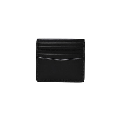 Portefeuille en cuir noir Calvin Klein Jeans