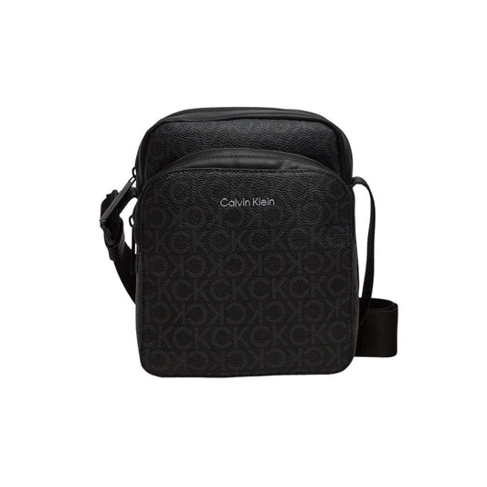Sac messager noir en polyester recyclé Calvin Klein