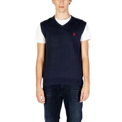 ASSN. DE POLO DES ÉTATS-UNIS Gilet en coton bleu
