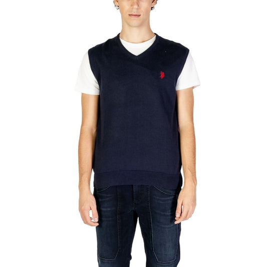 ASSN. DE POLO DES ÉTATS-UNIS Gilet en coton bleu