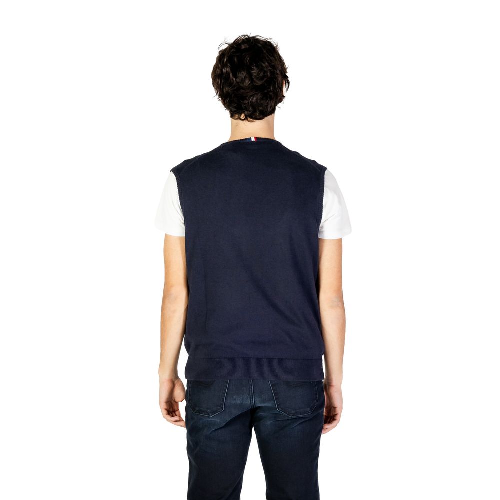 ASSN. DE POLO DES ÉTATS-UNIS Gilet en coton bleu