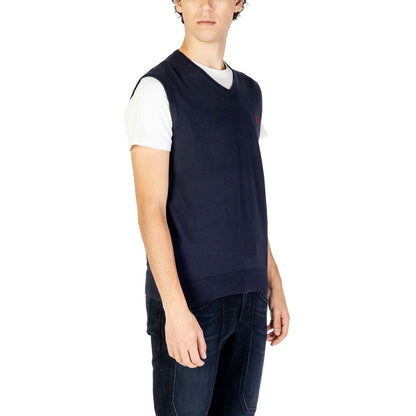 ASSN. DE POLO DES ÉTATS-UNIS Gilet en coton bleu
