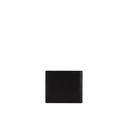 Portefeuille en cuir noir Armani Exchange