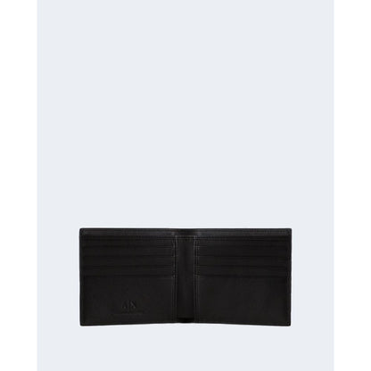 Portefeuille en cuir noir Armani Exchange