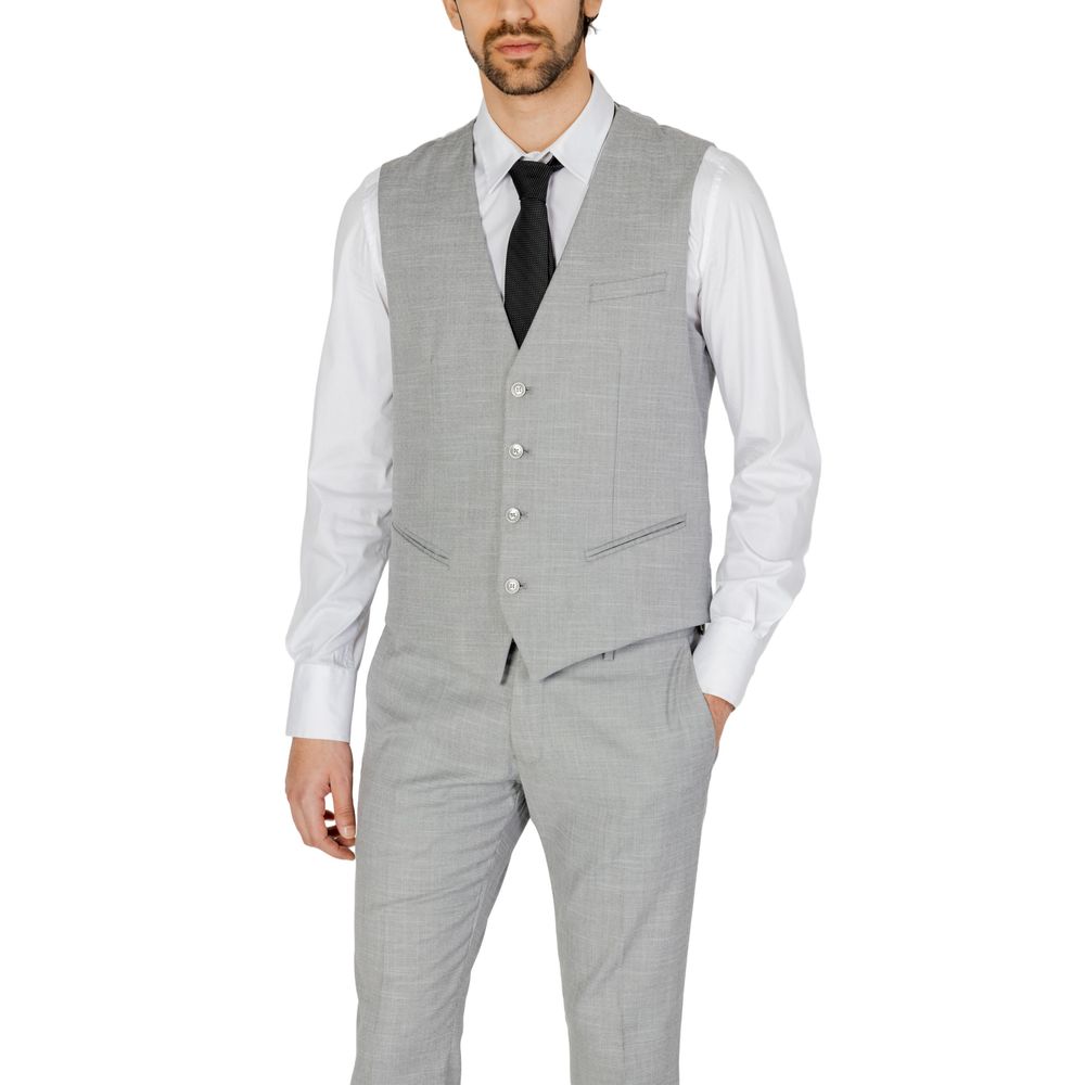 Gilet en polyester gris Antony Morato