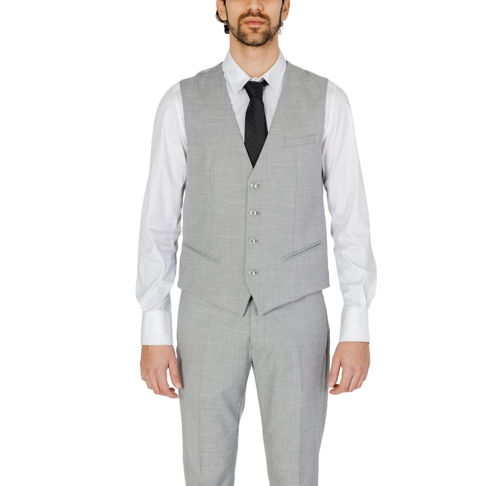 Gilet en polyester gris Antony Morato