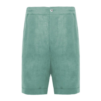 Short en lin vert Alpha Studio