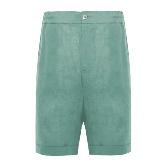 Short en lin vert Alpha Studio