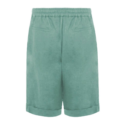 Short en lin vert Alpha Studio