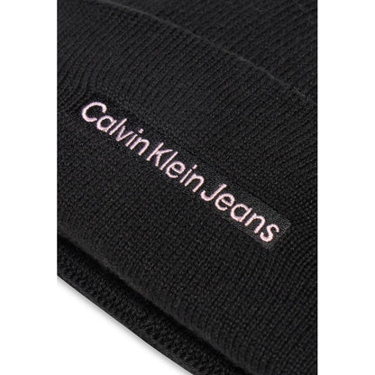 Calvin Klein Jeans Black Cotton Caps Baseball Hat