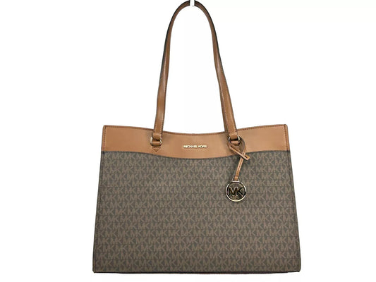 Grand sac fourre-tout Jet Set de Michael Kors, marron